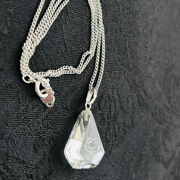 Vintage Hello Kitty Crystal Necklace Sanrio Employee Gift~ 1980’s Necklace 18 in - Picture 3 of 8
